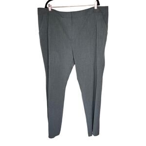 Halogen Taylor Fit gray work pants career plus size 22